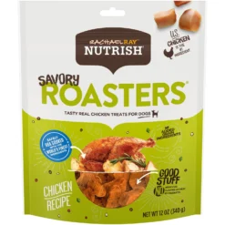 Rachael Ray Nutrish Zero Grain Natural Salmon & Sweet Potato Recipe Grain-Free Dry Dog Food & Rachael Ray Nutrish Savory Roasters Roasted Chicken Grain-Free Recipe Dog Treats -Pawsphoria Sales Store 772614 PT5. AC SS1800 V1676566187