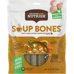 Rachael Ray Nutrish Real Chicken & Veggies Recipe Dry Dog Food & Rachael Ray Nutrish Soup Bones Chicken & Veggies Flavor Dog Treats -Pawsphoria Sales Store 772662 PT5. AC SS1800 V1676566189