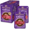 Wellness Bowl Boosters Simply Shreds Variety Pack Dog Food Topping, 2.8-oz Pouch, 12 Count