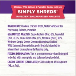 Wellness Bowl Boosters Simply Shreds Variety Pack Dog Food Topping, 2.8-oz Pouch, 12 Count -Pawsphoria Sales Store 778414 PT7. AC SS1800 V1676653573