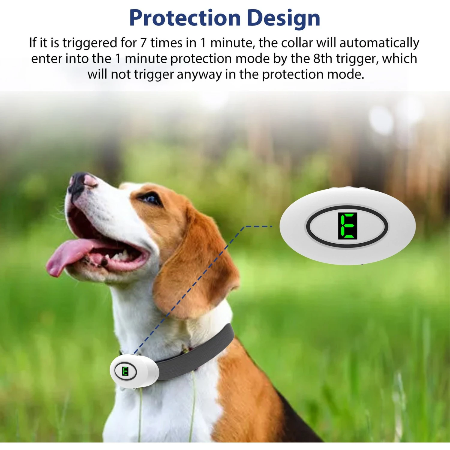 Petdiary B360 Rechargeable Static Dog Bark Collar, White, Small 3 Petdiary B360 Rechargeable Static Dog Bark Collar, White, Small - Image 3