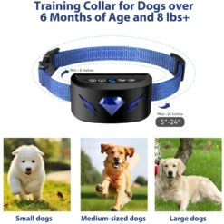 Petdiary B330 Static Rechargeable Dog Bark Collar, Black, Small -Pawsphoria Sales Store 778870 PT4. AC SS1800 V1680645059