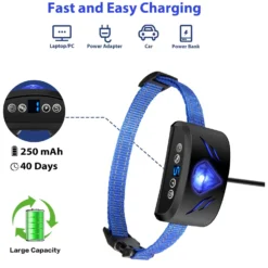 Petdiary B330 Static Rechargeable Dog Bark Collar, Black, Small -Pawsphoria Sales Store 778870 PT5. AC SS1800 V1680645118