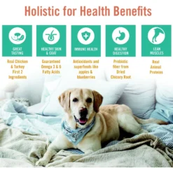 Chicken Soup For The Soul Chicken, Turkey, & Brown Rice Recipe Dry Dog Food & Chicken Soup For The Soul Savory Snacks Beef Dog Treat -Pawsphoria Sales Store 782046 PT4. AC SS1800 V1677095389