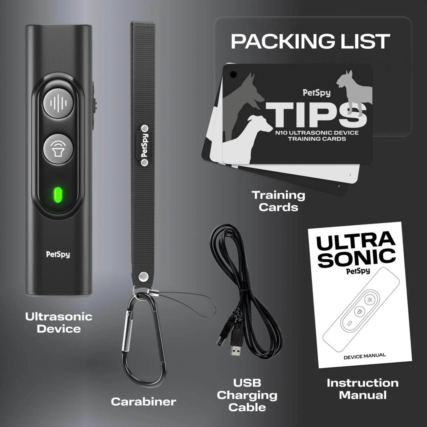 PetSpy N10 Ultrasonic Dog Barking Deterrent, Black 6 PetSpy N10 Ultrasonic Dog Barking Deterrent, Black - Image 6