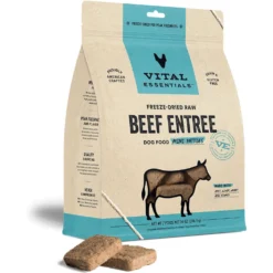 Vital Essentials Beef Mini Patties Freeze-Dried Raw Dog Food