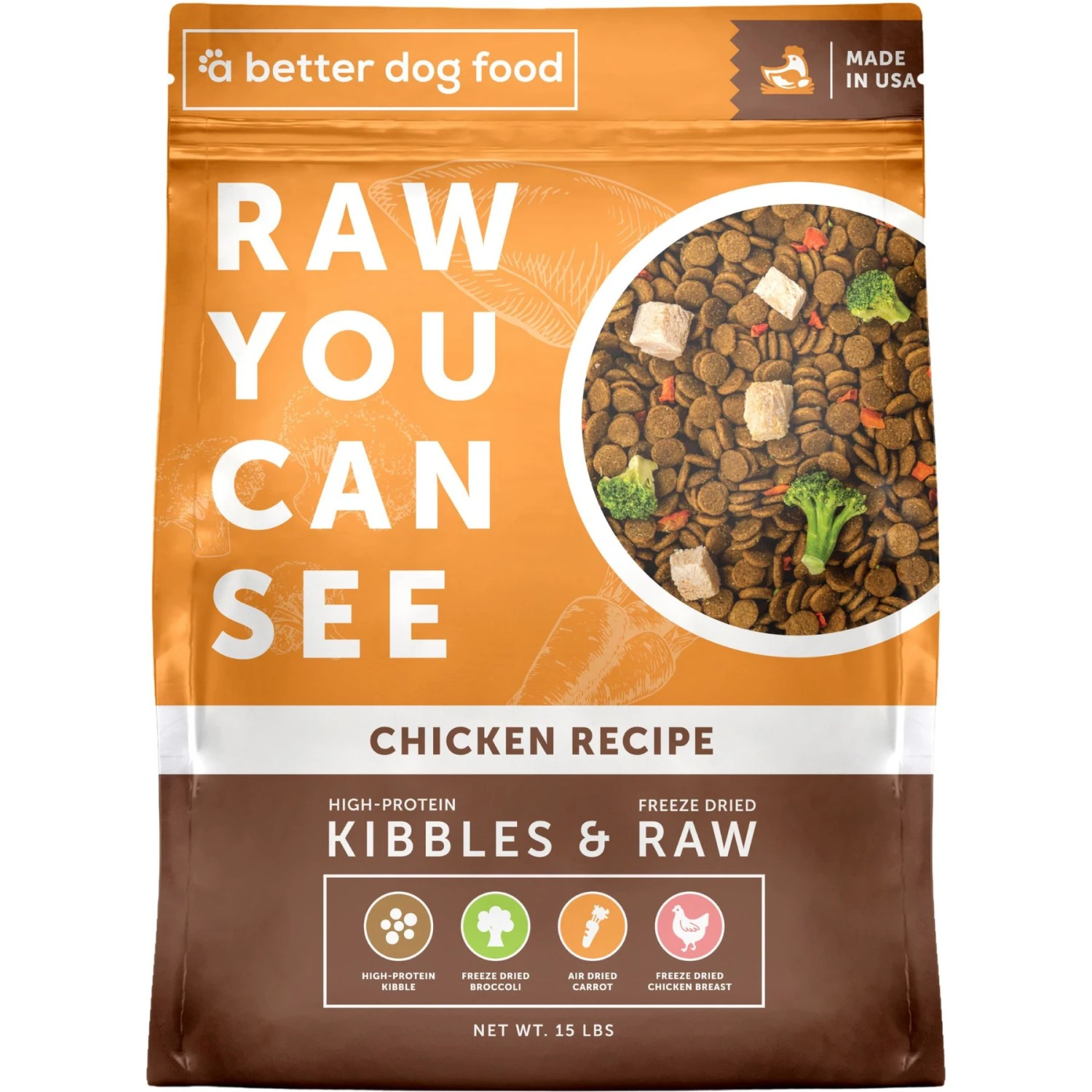 A Better Treat Chicken Dog Freeze-Dried Food 1 A Better Treat Chicken Dog Freeze-Dried Food