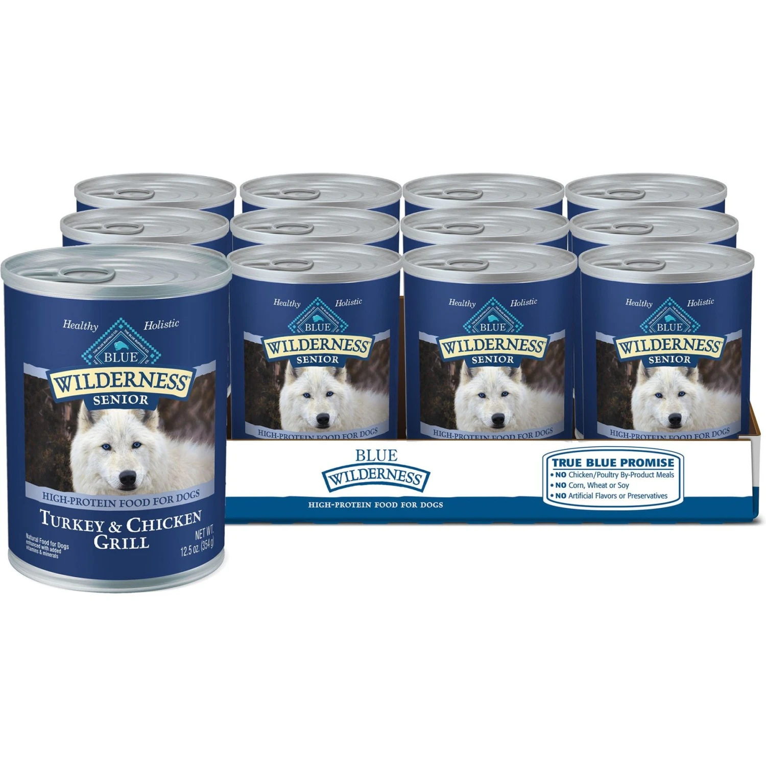 Blue Buffalo Wilderness Senior High Protein Natural Chicken & Wholesome Grains Dry Dog Food & Blue Buffalo Wilderness Turkey & Chicken Grill Grain-Free Senior Canned Dog Food 6 Blue Buffalo Wilderness Senior High Protein Natural Chicken & Wholesome Grains Dry Dog Food & Blue Buffalo Wilderness Turkey & Chicken Grill Grain-Free Senior Canned Dog Food - Image 6