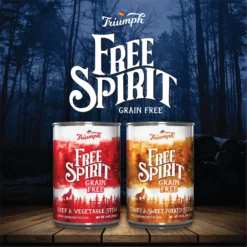 Triumph Free Spirit Grain-Free Beef & Vegetable Stew Canned Dog Food -Pawsphoria Sales Store 79638 PT8. AC SS1800 V1598307368