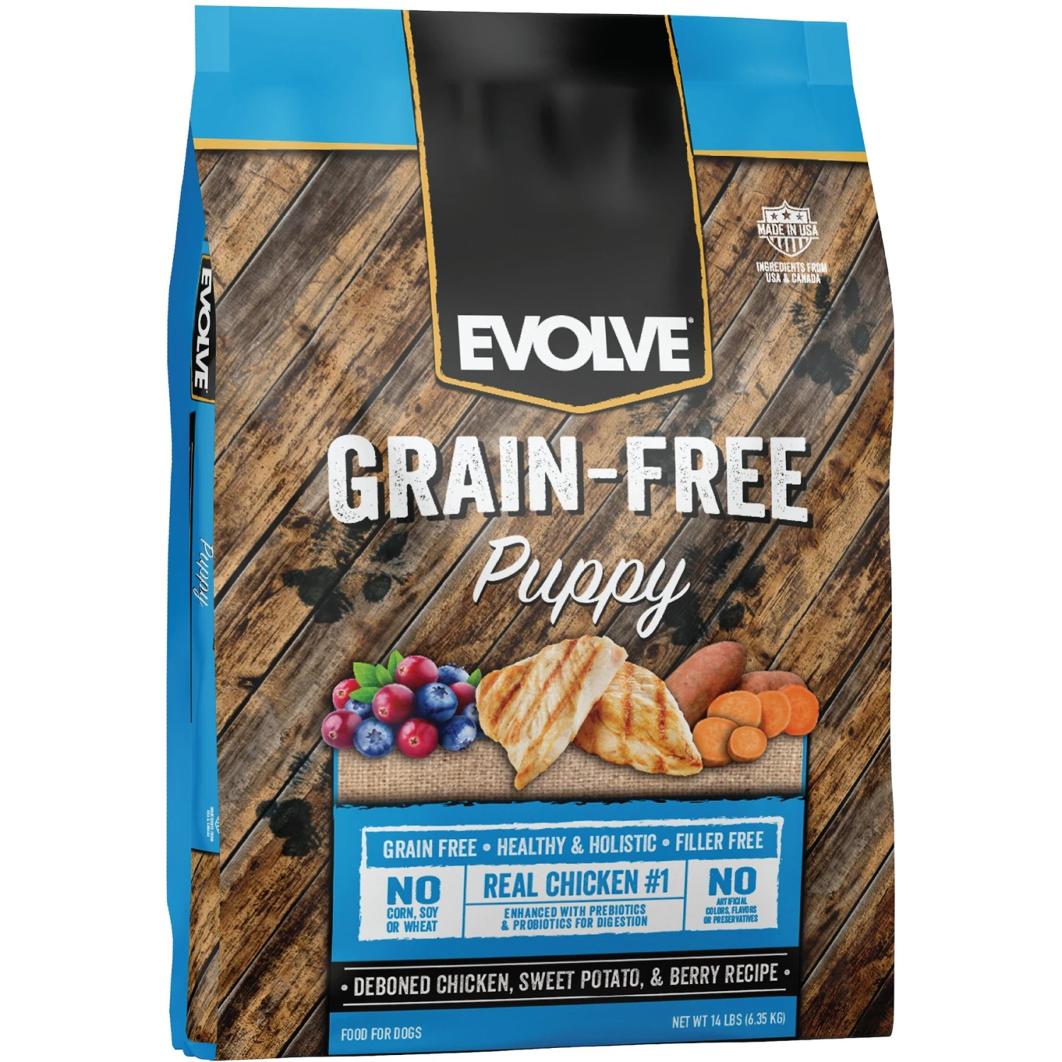 Evolve Deboned Puppy Grain-Free Chicken, Sweet Potato, & Pea Recipe Dry Dog Food 1 Evolve Deboned Puppy Grain-Free Chicken, Sweet Potato, & Pea Recipe Dry Dog Food