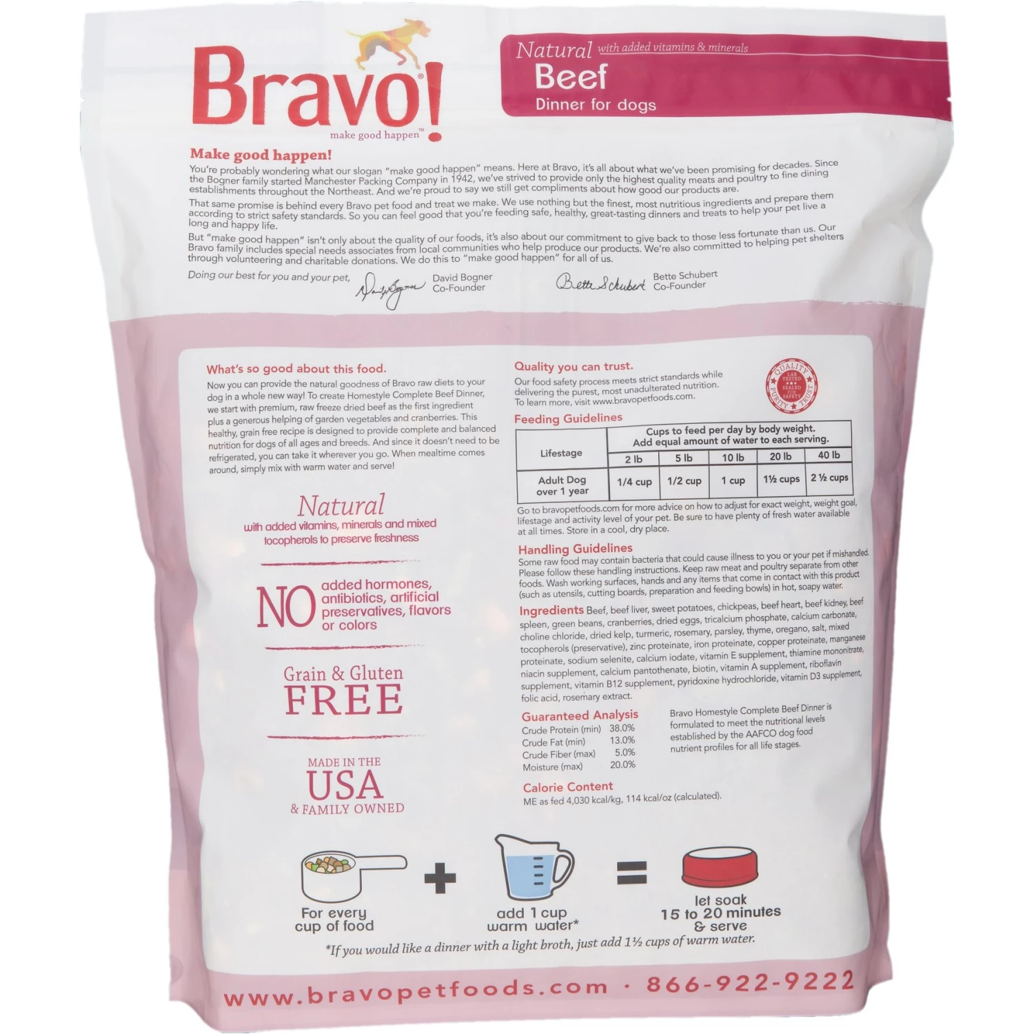 Bravo! Homestyle Complete Beef Dinner Grain-Free Freeze-Dried Dog Food 2 Bravo! Homestyle Complete Beef Dinner Grain-Free Freeze-Dried Dog Food - Image 2