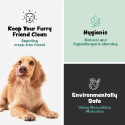 Bark & Clean Reusable 6-Piece Dog Care Travel Essentials Kit, 2.4-lb Box -Pawsphoria Sales Store 807398 PT3. AC SS1800 V1679340549