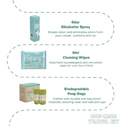 Bark & Clean Reusable 6-Piece Dog Care Travel Essentials Kit, 2.4-lb Box -Pawsphoria Sales Store 807398 PT5. AC SS1800 V1679342811