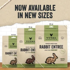Vital Essentials Freeze-Dried Raw Rabbit Entree Mini Nibs Dog Food -Pawsphoria Sales Store 820926 PT2. AC SS1800 V1681850116