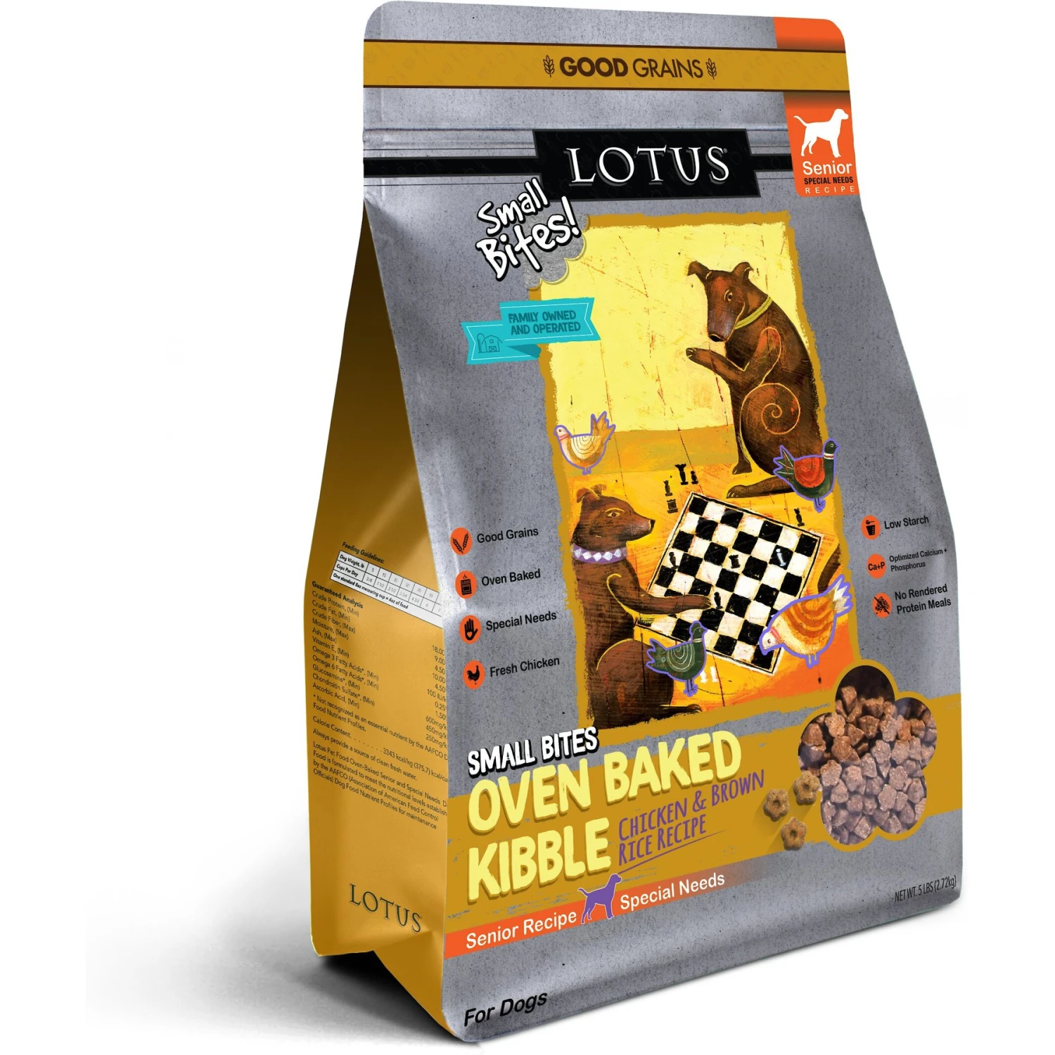 Lotus Oven-Baked Senior Small Bites Recipe Dry Dog Food 3 Lotus Oven-Baked Senior Small Bites Recipe Dry Dog Food - Image 3