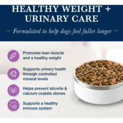 Blue Buffalo Natural Veterinary Diet W+U Weight Management + Urinary Care Dry Dog Food -Pawsphoria Sales Store 822262 PT2. AC SS1800 V1695494810