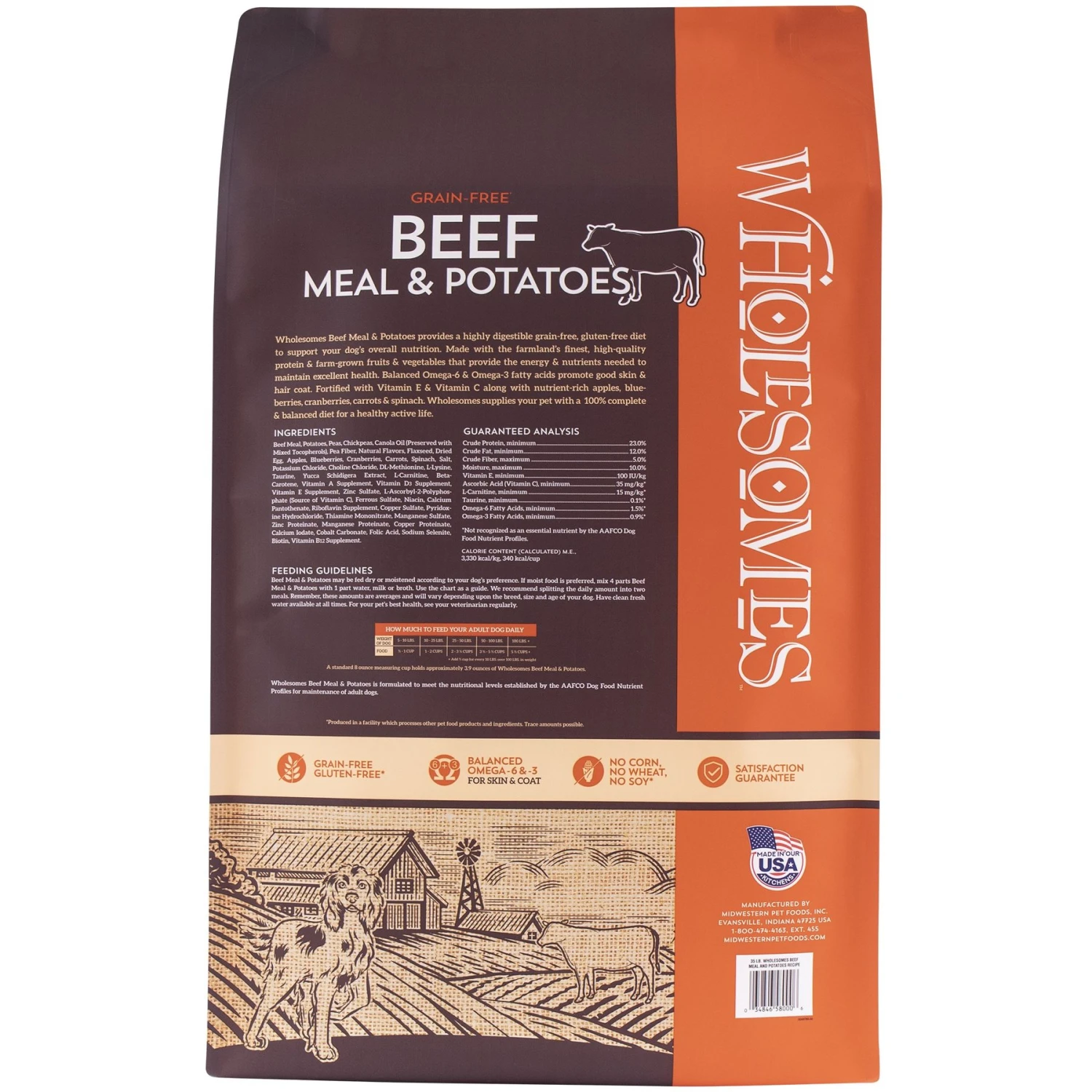 Wholesomes Grain-Free Beef Meal & Potatoes Formula Dry Dog Food, 35-lb Bag & Wholesomes Grain-Free Whitefish Meal & Potatoes Formula Dry Dog Food, 35-lb Bag 3 Wholesomes Grain-Free Beef Meal & Potatoes Formula Dry Dog Food, 35-lb Bag & Wholesomes Grain-Free Whitefish Meal & Potatoes Formula Dry Dog Food, 35-lb Bag - Image 3