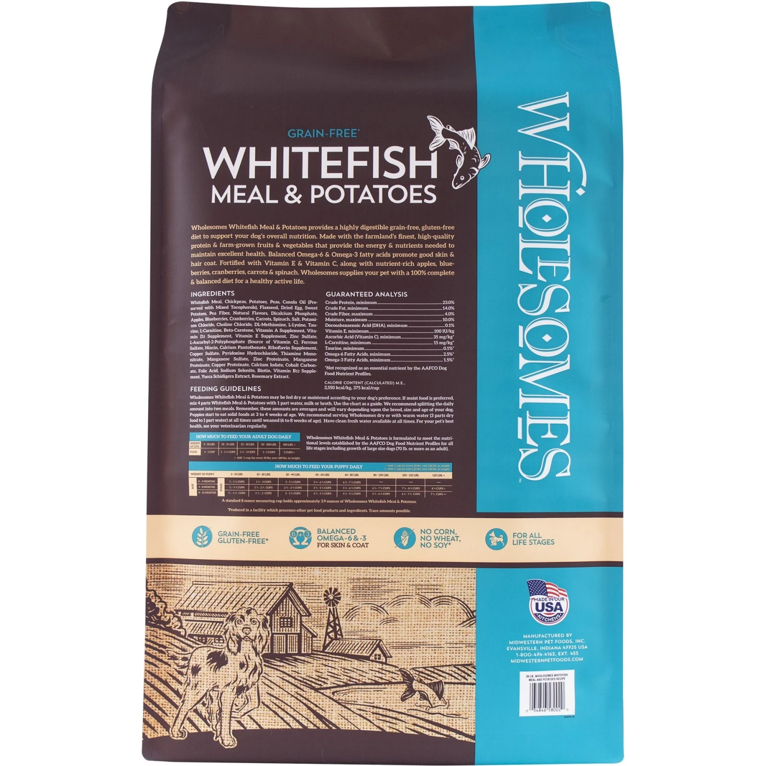 Wholesomes Grain-Free Beef Meal & Potatoes Formula Dry Dog Food, 35-lb Bag & Wholesomes Grain-Free Whitefish Meal & Potatoes Formula Dry Dog Food, 35-lb Bag 7 Wholesomes Grain-Free Beef Meal & Potatoes Formula Dry Dog Food, 35-lb Bag & Wholesomes Grain-Free Whitefish Meal & Potatoes Formula Dry Dog Food, 35-lb Bag - Image 7