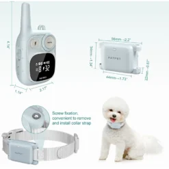 PATPET P628 2000-ft Waterproof Anti Bark Control With Remote Vibration & Beep Electric Dog Training Shock Collar, Small -Pawsphoria Sales Store 823654 PT6. AC SS1800 V1693492583