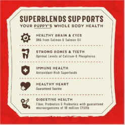 Stella & Chewy's SuperBlends Raw Coated Wholesome Grains Puppy Cage-Free Chicken & Wild-Caught Salmon Recipe With Superfoods Dry Dog Food -Pawsphoria Sales Store 825822 PT8. AC SS1800 V1683567929