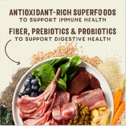 Stella & Chewy's SuperBlends Raw Coated Wholesome Grains Grass-Fed Beef, Beef Liver & Lamb Recipe With Superfoods Dry Dog Food -Pawsphoria Sales Store 825894 PT6. AC SS1800 V1683567235