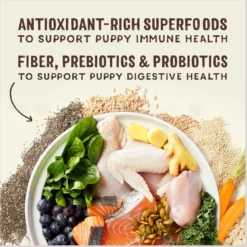 Stella & Chewy's SuperBlends Raw Blend Wholesome Grains Puppy Cage-Free Chicken & Wild Caught Salmon Recipe With Superfoods Dry Dog Food -Pawsphoria Sales Store 825926 PT4. AC SS1800 V1683565417