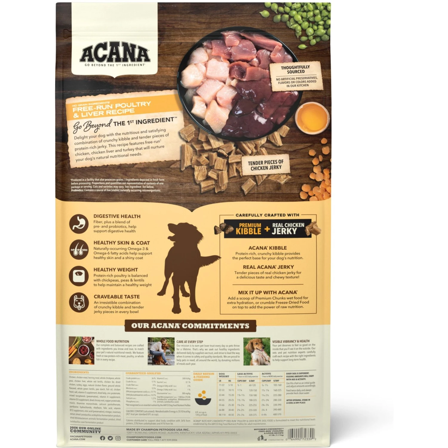 ACANA Butcher’s Favorites Grain-Free Free-Run Poultry & Liver Recipe Dry Dog Food 2 ACANA Butcher’s Favorites Grain-Free Free-Run Poultry & Liver Recipe Dry Dog Food - Image 2