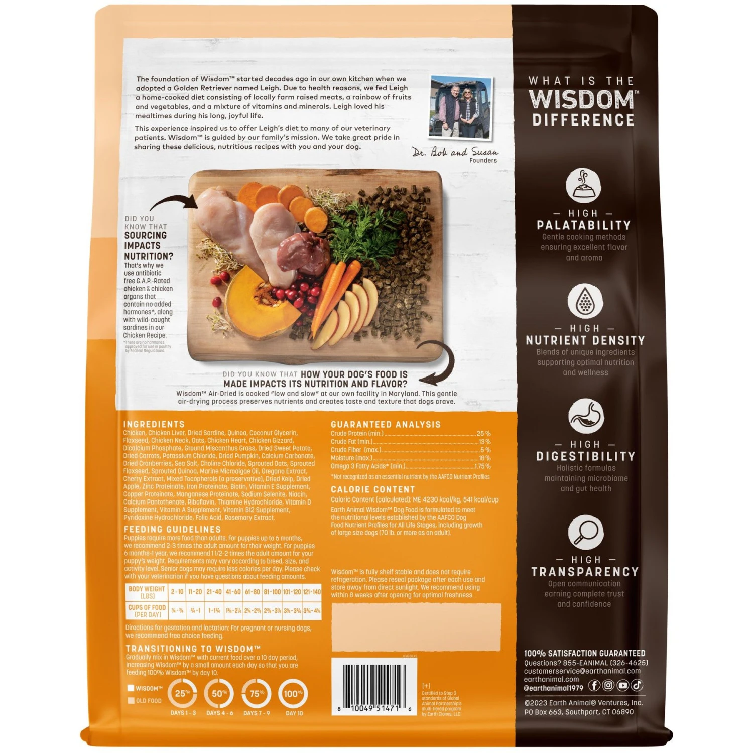 Earth Animal Wisdom Air-Dried Chicken Recipe Premium Natural Dog Food, 8-lb Bag 2 Earth Animal Wisdom Air-Dried Chicken Recipe Premium Natural Dog Food, 8-lb Bag - Image 2