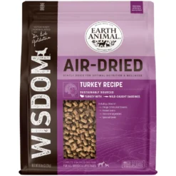 Earth Animal Wisdom Air-Dried Turkey Recipe Premium Natural Dog Food, 8-lb Bag