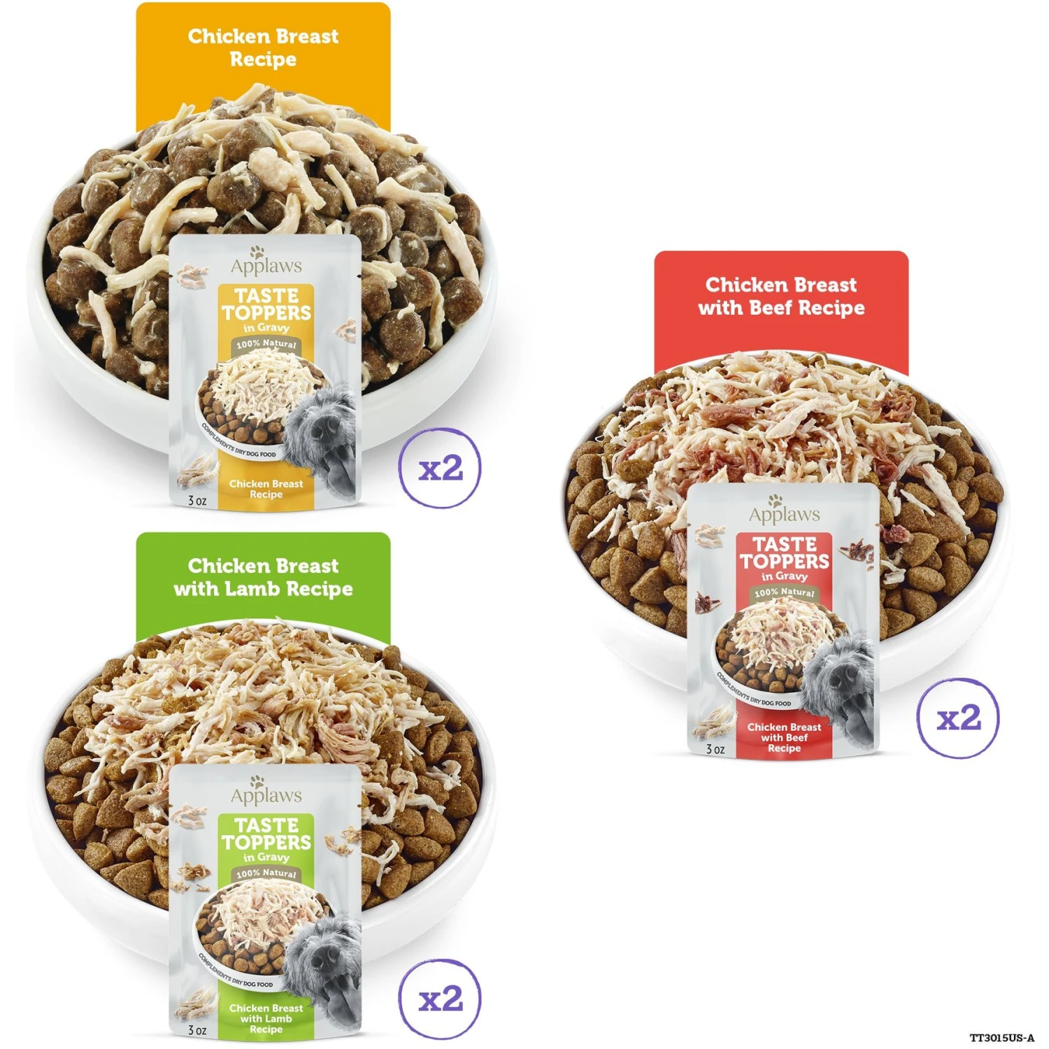 Applaws Taste Toppers Gravy Selection Natural Wet Dog Food, 3-oz Pouch, Case Of 12 2 Applaws Taste Toppers Gravy Selection Natural Wet Dog Food, 3-oz Pouch, Case Of 12 - Image 2