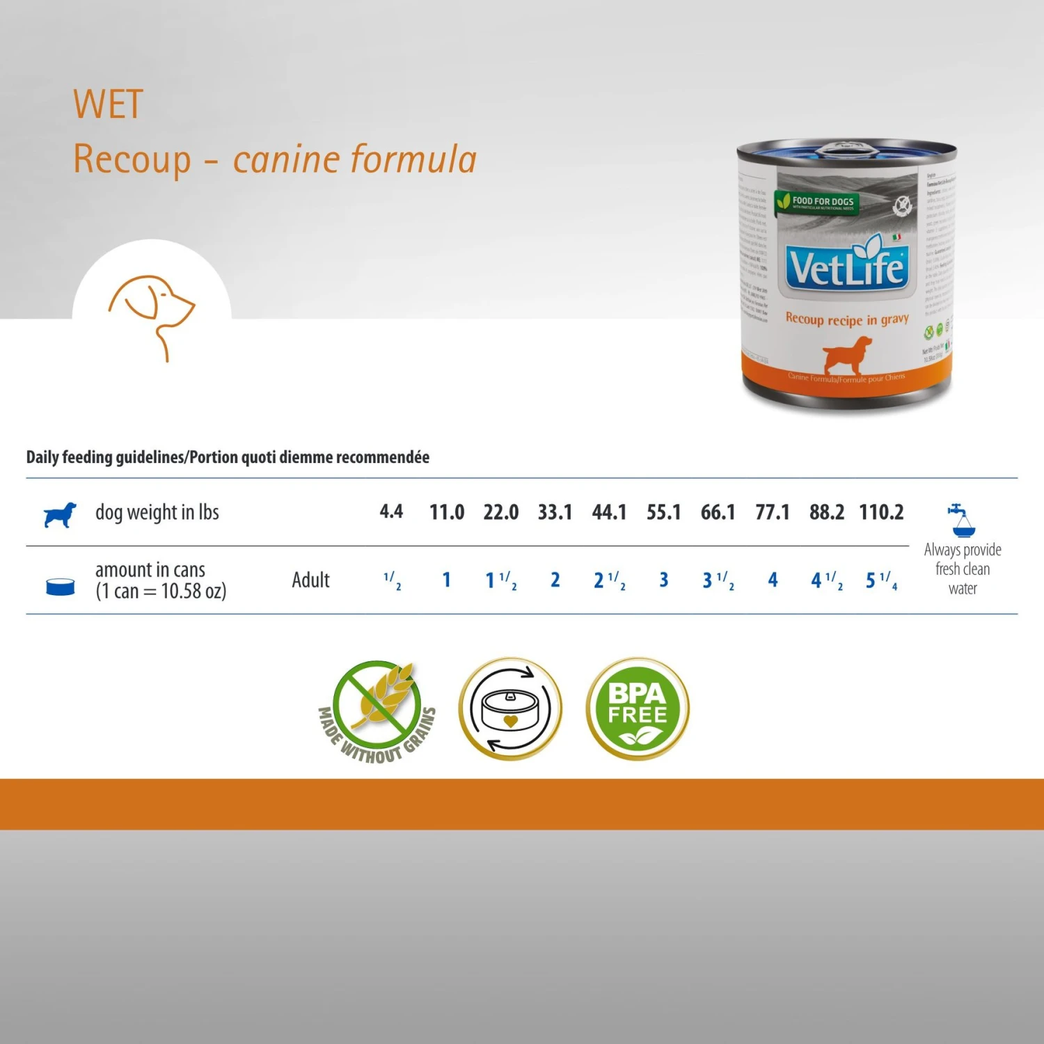 Farmina Vet Life Recoup Recipe In Gravy Wet Dog Food, 10.6-oz Can, Case Of 6 5 Farmina Vet Life Recoup Recipe In Gravy Wet Dog Food, 10.6-oz Can, Case Of 6 - Image 5