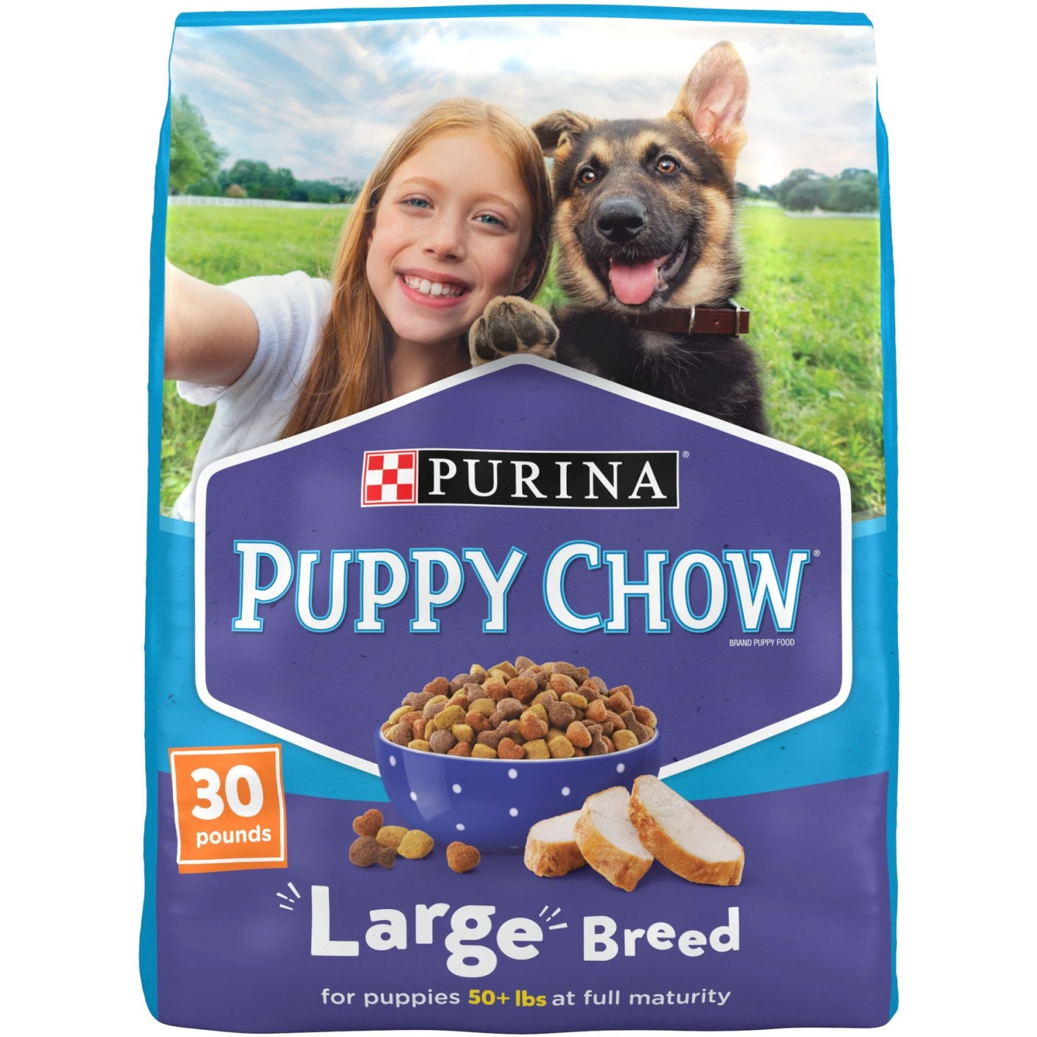 Puppy Chow High Protein With Real Chicken Large Breed Dry Puppy Food 1 Puppy Chow High Protein With Real Chicken Large Breed Dry Puppy Food