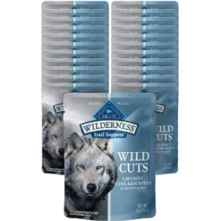 Blue Buffalo Wilderness Trail Toppers Wild Cuts Chunky Chicken Bites In Hearty Gravy Grain-Free Dog Food Topper