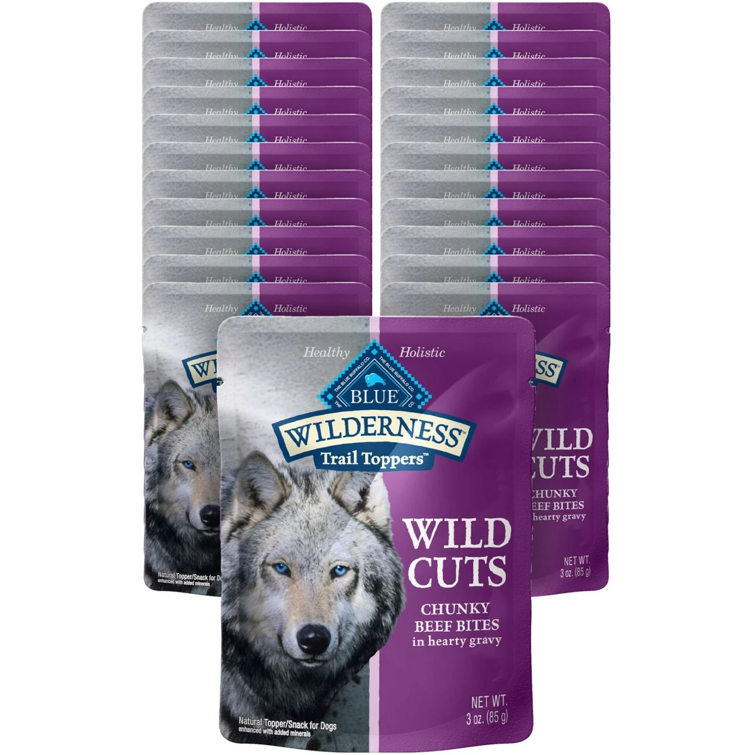 Blue Buffalo Wilderness Trail Toppers Wild Cuts Chunky Beef Bites In Hearty Gravy Grain-Free Dog Food Topper 1 Blue Buffalo Wilderness Trail Toppers Wild Cuts Chunky Beef Bites In Hearty Gravy Grain-Free Dog Food Topper