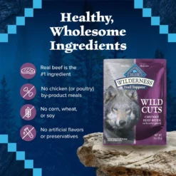 Blue Buffalo Wilderness Trail Toppers Wild Cuts Chunky Beef Bites In Hearty Gravy Grain-Free Dog Food Topper 12 Blue Buffalo Wilderness Trail Toppers Wild Cuts Chunky Beef Bites In Hearty Gravy Grain-Free Dog Food Topper -Pawsphoria Sales Store 84136 PT5. AC SS1800 V1646791891
