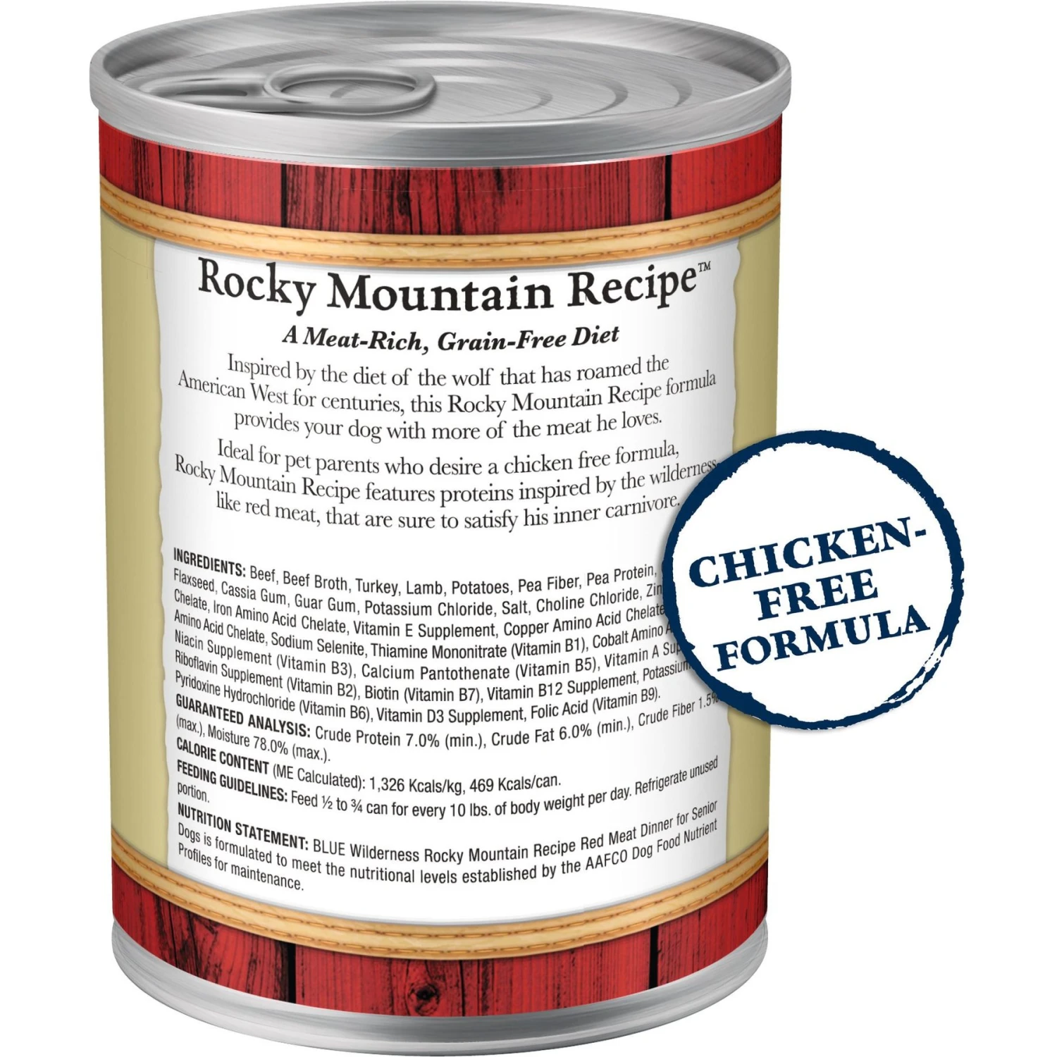 Blue Buffalo Wilderness Rocky Mountain Recipe Red Meat Dinner Senior Grain-Free Canned Dog Food 2 Blue Buffalo Wilderness Rocky Mountain Recipe Red Meat Dinner Senior Grain-Free Canned Dog Food - Image 2