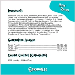 Sprankles Beef Recipe Freeze-Dried Raw Dog Food -Pawsphoria Sales Store 842854 PT8. AC SS1800 V1694718583