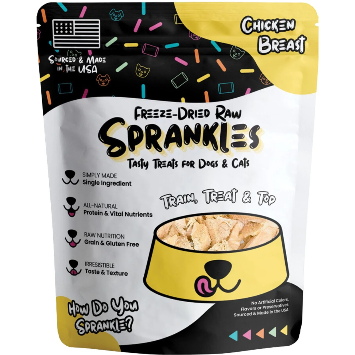 Sprankles Chicken Breast Grain-Free Freeze-Dried Dog & Cat Treats 1 Sprankles Chicken Breast Grain-Free Freeze-Dried Dog & Cat Treats