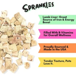 Sprankles Lamb Liver Grain-Free Freeze-Dried Dog & Cat Treats -Pawsphoria Sales Store 842942 PT2. AC SS1800 V1683816398
