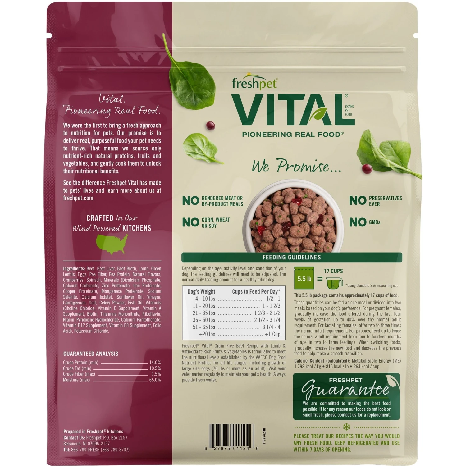 Freshpet Vital Beef & Lamb Grain-Free Fresh Dog Food & Freshpet Vital Chicken, Beef, Salmon & Egg Recipe Grain-Free Fresh Dog Food 3 Freshpet Vital Beef & Lamb Grain-Free Fresh Dog Food & Freshpet Vital Chicken, Beef, Salmon & Egg Recipe Grain-Free Fresh Dog Food - Image 3