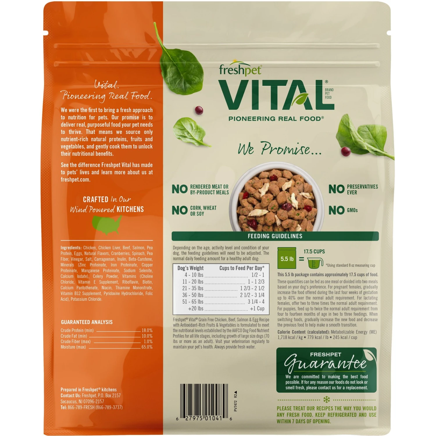 Freshpet Vital Beef & Lamb Grain-Free Fresh Dog Food & Freshpet Vital Chicken, Beef, Salmon & Egg Recipe Grain-Free Fresh Dog Food 5 Freshpet Vital Beef & Lamb Grain-Free Fresh Dog Food & Freshpet Vital Chicken, Beef, Salmon & Egg Recipe Grain-Free Fresh Dog Food - Image 5
