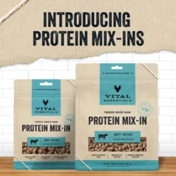 Vital Essentials Protein Mix-In Beef Recipe Mini Nibs Grain-Free Freeze-Dried Raw Dog Food Topper -Pawsphoria Sales Store 846150 PT2. AC SS1800 V1685992152