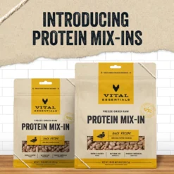 Vital Essentials Protein Mix-In Duck Recipe Mini Nibs Grain-Free Freeze-Dried Raw Dog Food Topper -Pawsphoria Sales Store 846198 PT2. AC SS1800 V1685991123