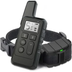 Luckypets 1640-ft Remote Range & Rechargeable With 3 Training Modes Dog Training Collar, Black