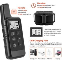 Luckypets 1640-ft Remote Range & Rechargeable With 3 Training Modes Dog Training Collar, Black -Pawsphoria Sales Store 853470 PT6. AC SS1800 V1687455449