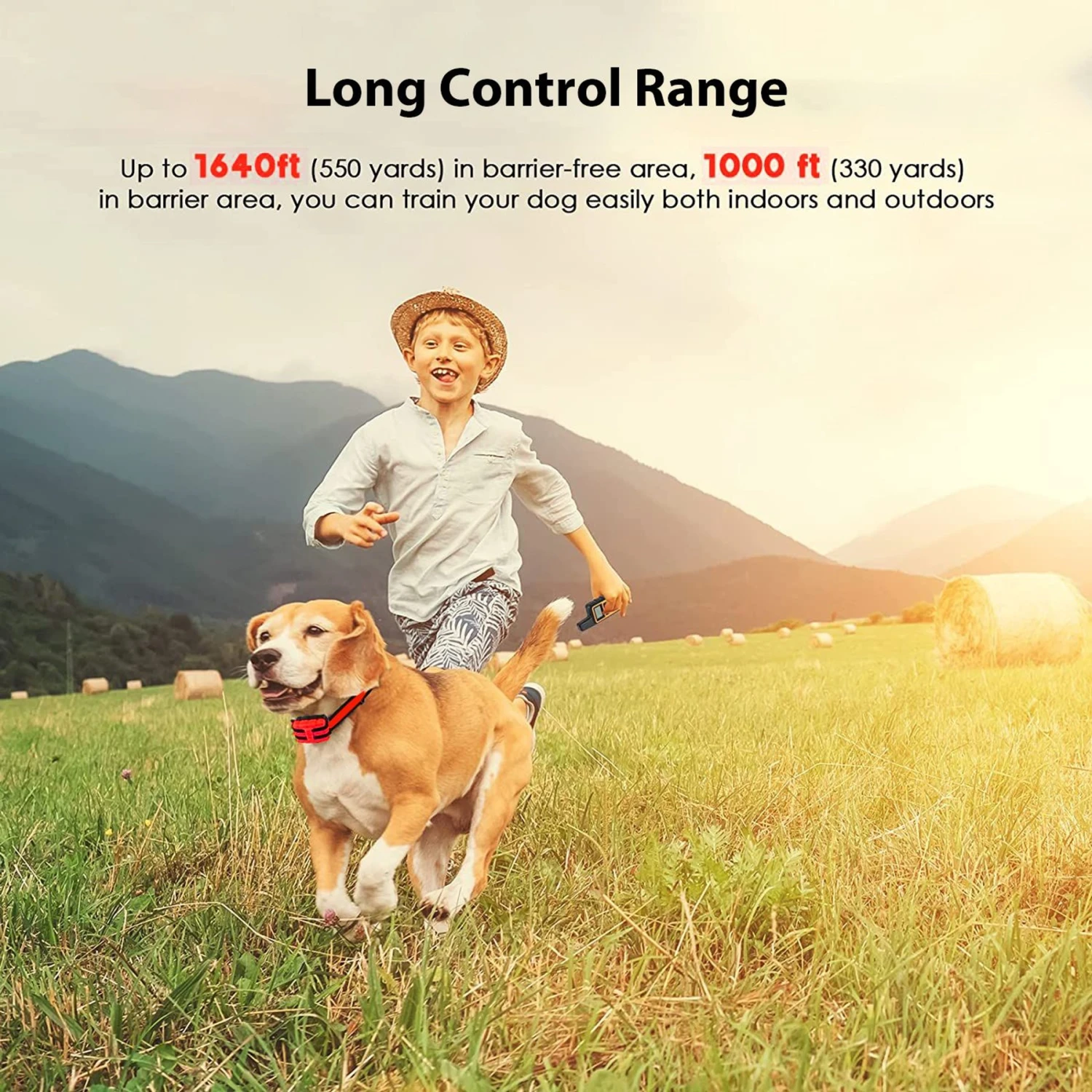 Luckypets IPX7 Waterproof Reveiver, Rechargable & 1640-ft Remote Range Dog Collar, Red 5 Luckypets IPX7 Waterproof Reveiver, Rechargable & 1640-ft Remote Range Dog Collar, Red - Image 5