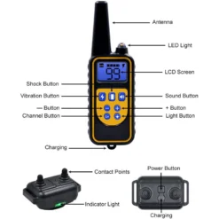 Luckypets Rechargeable & Waterproof Dog Training Collar, Yellow -Pawsphoria Sales Store 853518 PT7. AC SS1800 V1687455450