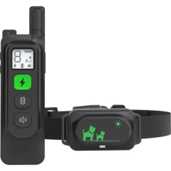 Luckypets Rechargeable E-Collar IPX7 Waterproof With 3 Training Modes Dog Collar, Black