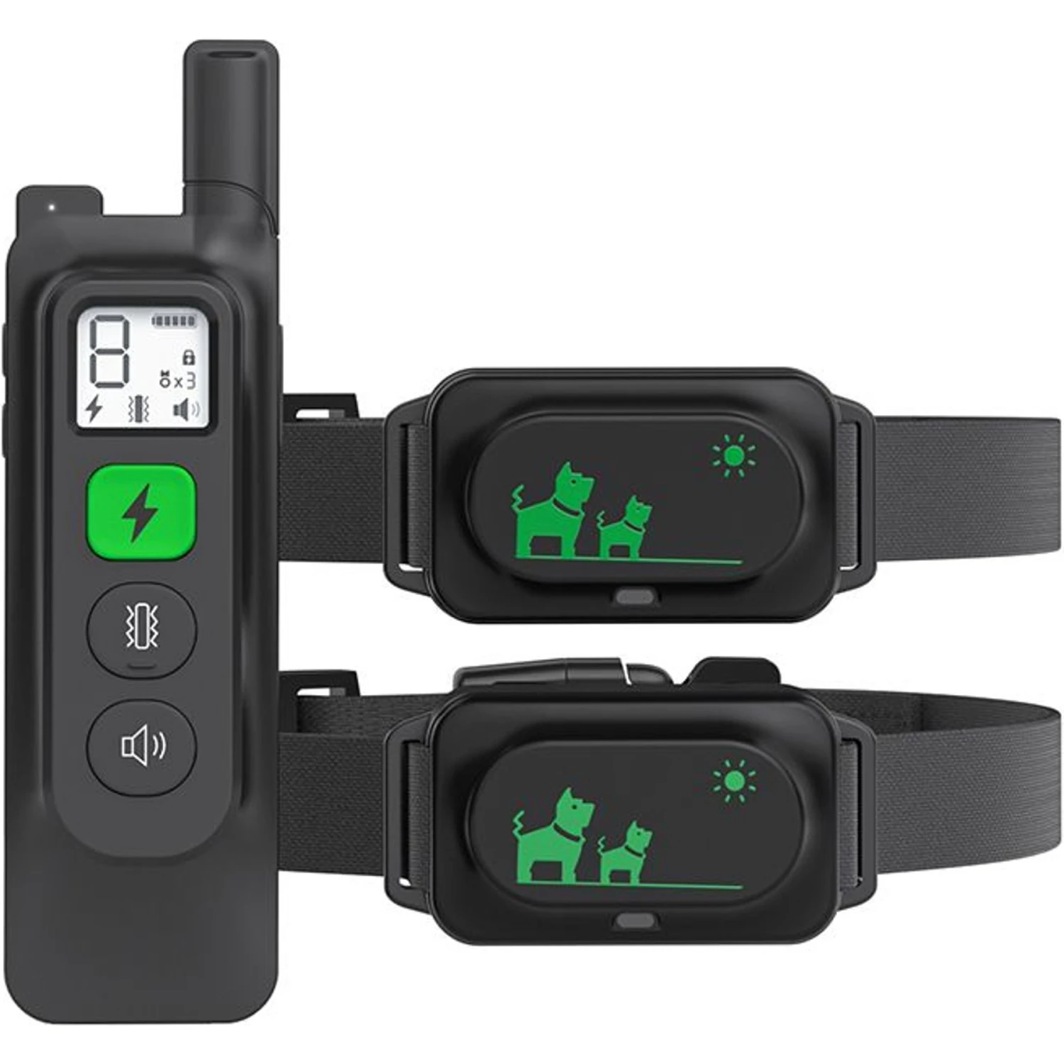 Luckypets Rechargeable Shock Collar With Beep, Vibration & Shock Modes Dog Training Collar, Black 1 Luckypets Rechargeable Shock Collar With Beep, Vibration & Shock Modes Dog Training Collar, Black
