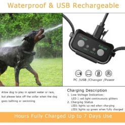 Luckypets Deterrent Spray Rechargeable Anti-Bark Dog Bark Collar, Black -Pawsphoria Sales Store 853598 PT3. AC SS1800 V1687455453